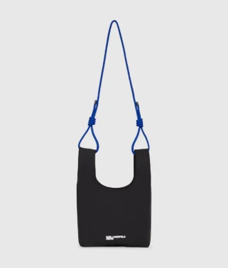 Borsa tote in nylon con cordino