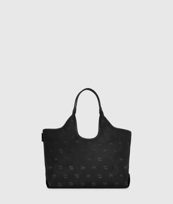 Borsa tote in nylon con stampa all-over Ikon