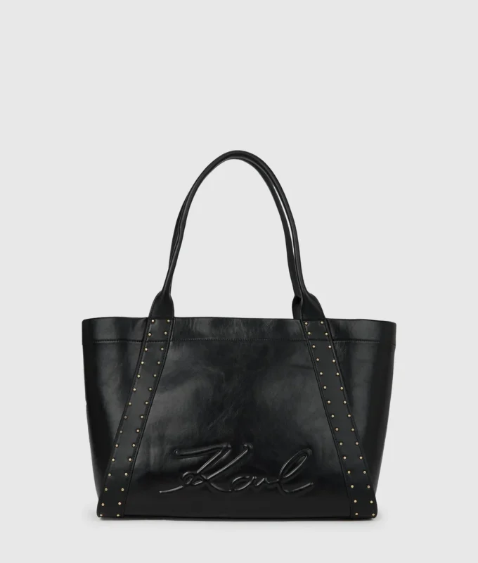 Borsa tote media con borchie K/Ville