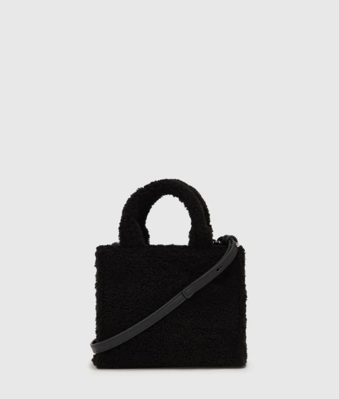Borsa tote mini in shearling Rue St-Guillaume