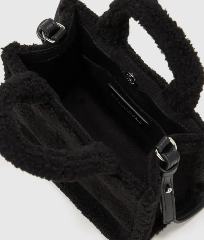 Borsa tote mini in shearling Rue St-Guillaume
