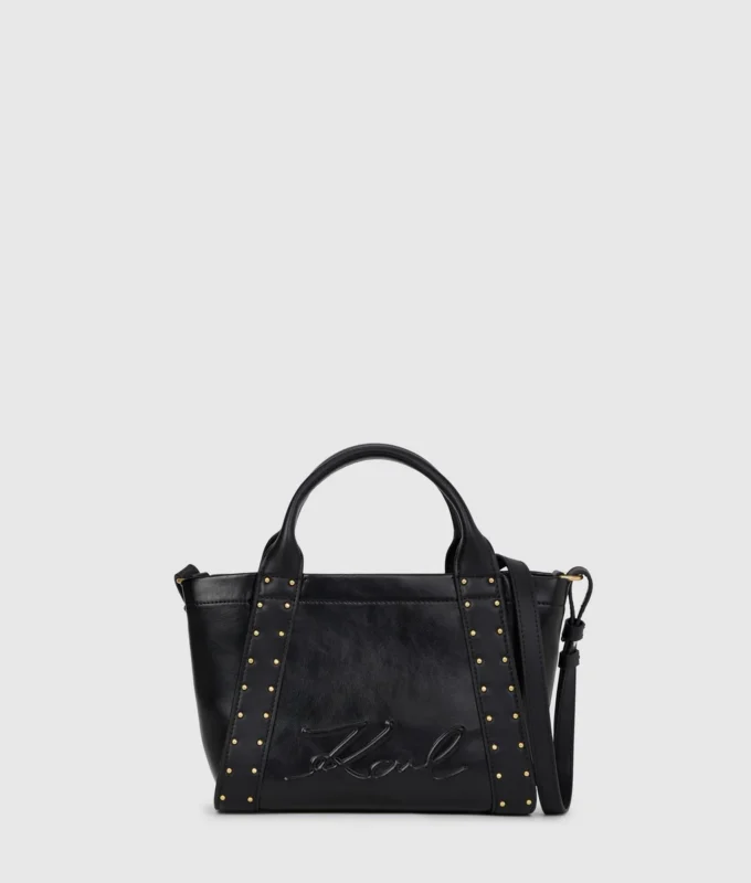 Borsa tote piccola con borchie K/Ville