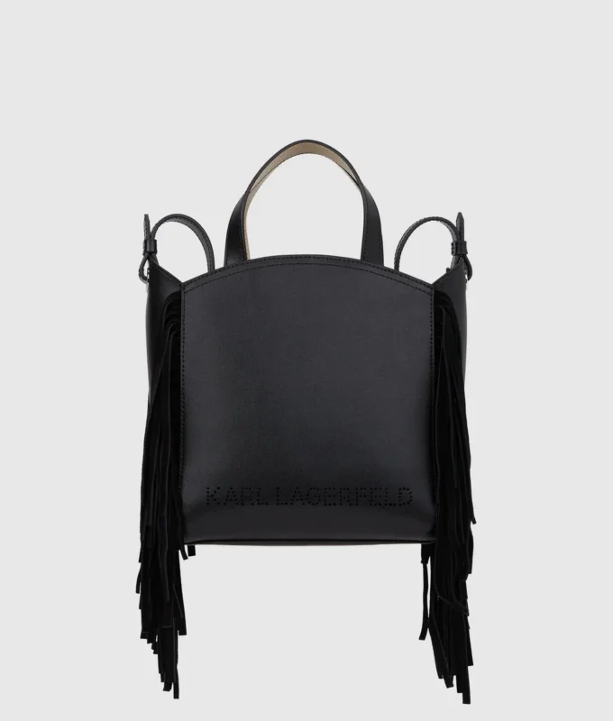 Borsa tote piccola con frange K/Circle Borsa tote piccola con frange K/Circle