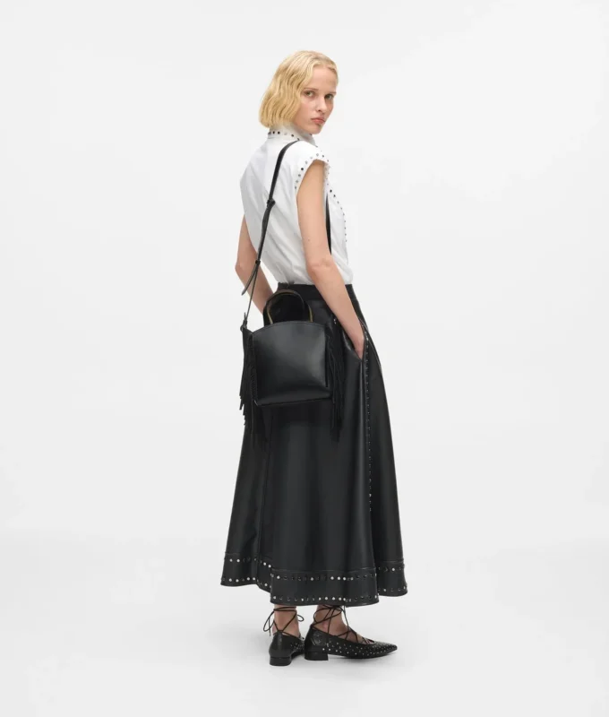 Borsa tote piccola con frange K/Circle Borsa tote piccola con frange K/Circle