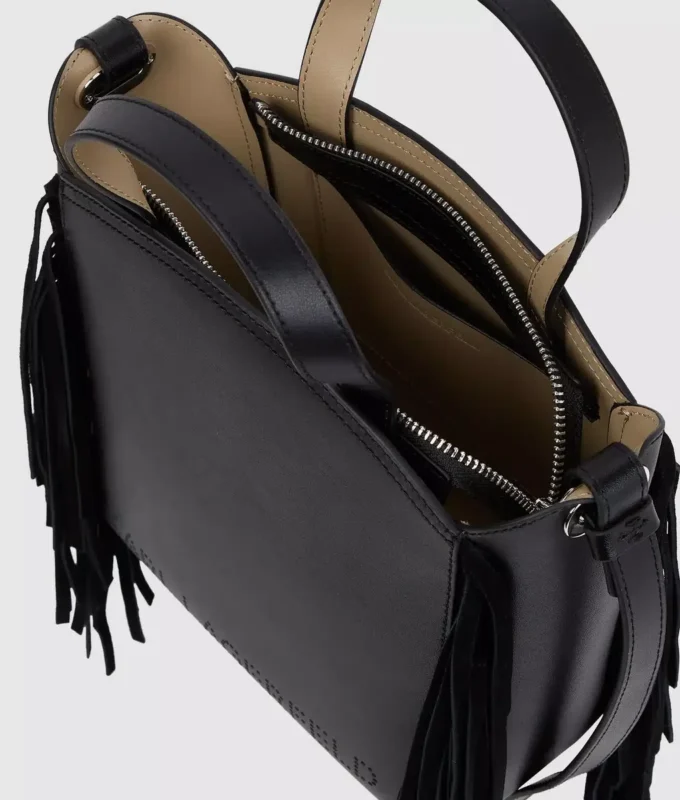 Borsa tote piccola con frange K/Circle Borsa tote piccola con frange K/Circle