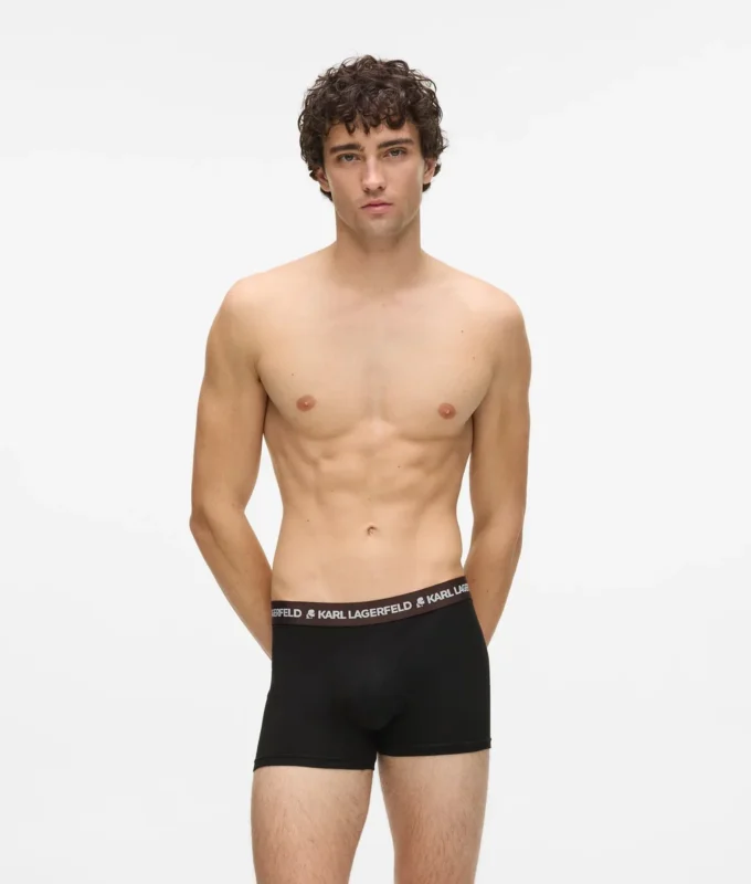 Boxer con cintura a contrasto – Confezione da 5 Boxer con cintura a contrasto – Confezione da 5