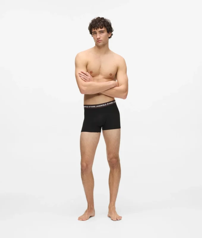 Boxer con cintura a contrasto – Confezione da 5 Boxer con cintura a contrasto – Confezione da 5