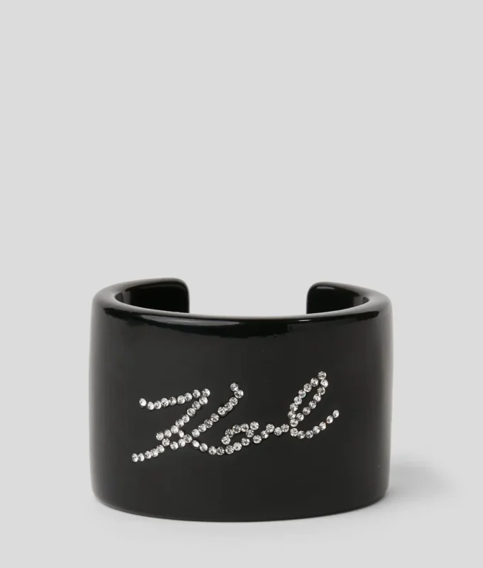 BRACCIALE A MANICOTTO CON STRASS K/SIGNATURE
