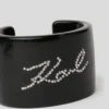 BRACCIALE A MANICOTTO CON STRASS K/SIGNATURE