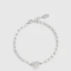 BRACCIALE CON CIONDOLO A CUORE PAVÉ BRACCIALE CON CIONDOLO A CUORE PAVÉ