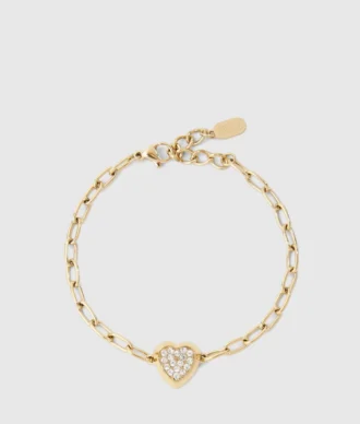 Bracciale con ciondolo a forma di cuore Bracciale con ciondolo a forma di cuore