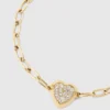 Bracciale con ciondolo a forma di cuore Bracciale con ciondolo a forma di cuore