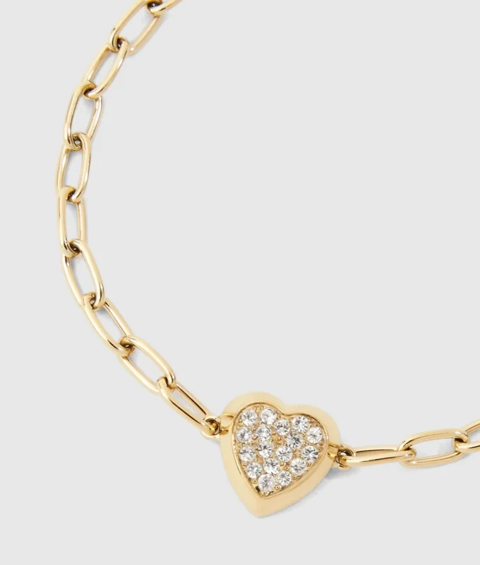 Bracciale con ciondolo a forma di cuore Bracciale con ciondolo a forma di cuore