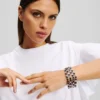 BRACCIALE CON CRISTALLI SOVRAPPOSTI BRACCIALE CON CRISTALLI SOVRAPPOSTI