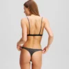 Bralette metallizzata firmata Bralette metallizzata firmata