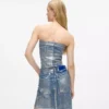 Bustier in denim rivestito Bustier in denim rivestito