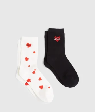 Calzini con cuori – confezione da 2