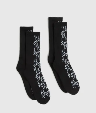 Calzini con monogramma – Confezione da 2
