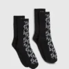 Calzini con monogramma – Confezione da 2 Calzini con monogramma – Confezione da 2