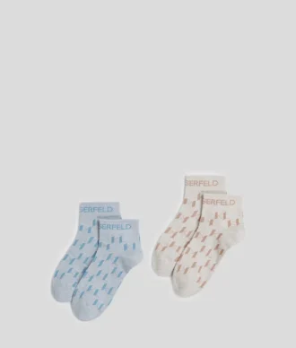 CALZINI CORTI K/MONOGRAM – CONFEZIONE DA 2