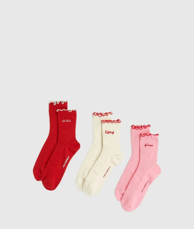 Calzini Love Notes – Confezione da 3 Calzini Love Notes – Confezione da 3