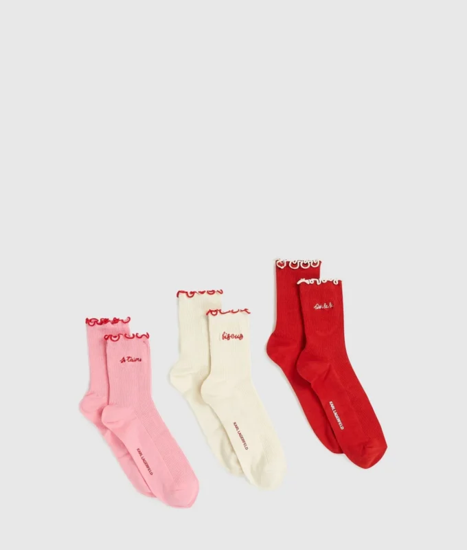 Calzini Love Notes – Confezione da 3 Calzini Love Notes – Confezione da 3