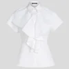 CAMICIA A MANICHE CORTE CON VOLANT CAMICIA A MANICHE CORTE CON VOLANT