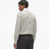 Camicia a righe con colletto a contrasto Camicia a righe con colletto a contrasto