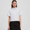 CAMICIA BOXY A MANICHE CORTE CAMICIA BOXY A MANICHE CORTE