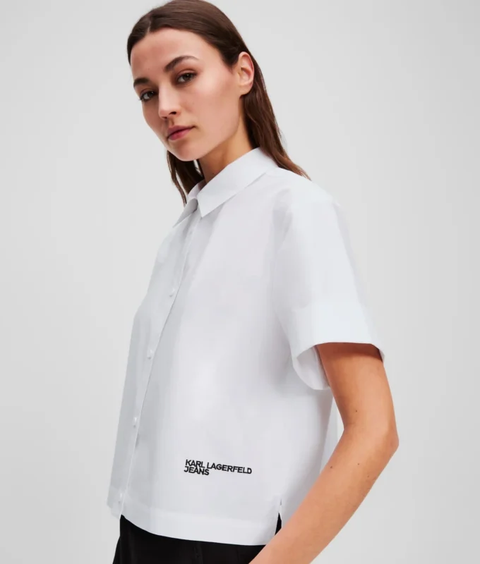 CAMICIA BOXY A MANICHE CORTE CAMICIA BOXY A MANICHE CORTE