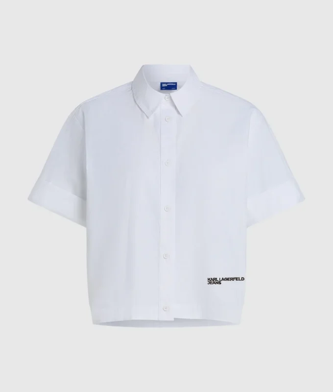 CAMICIA BOXY A MANICHE CORTE CAMICIA BOXY A MANICHE CORTE