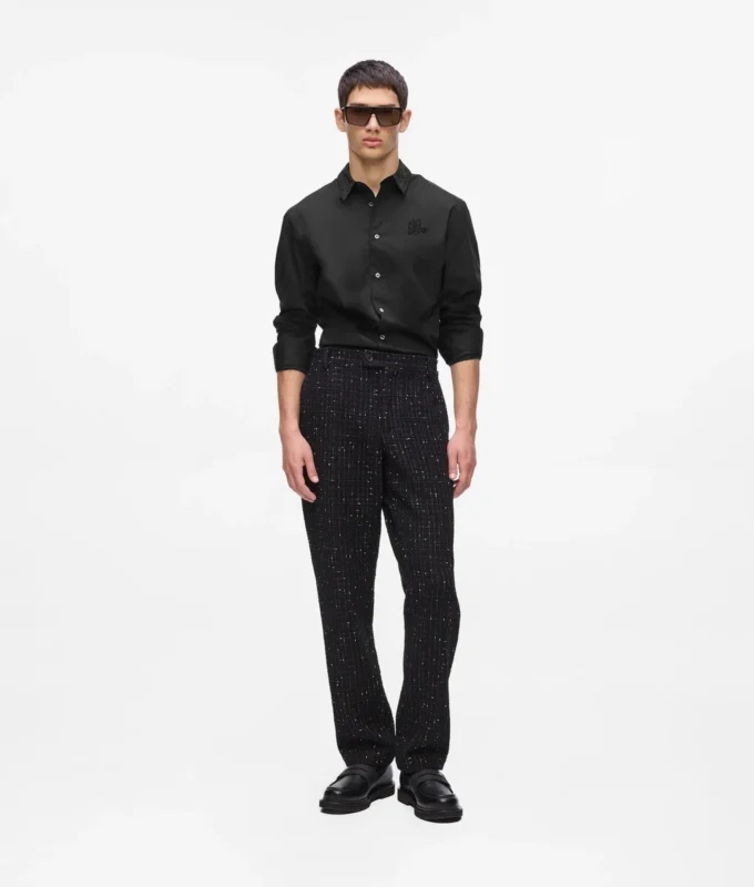 Camicia con colletto di cristalli Camicia con colletto di cristalli