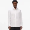 Camicia con collo arrotondato