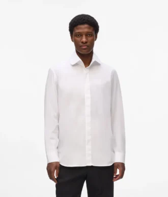Camicia con collo arrotondato