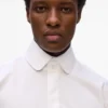 Camicia con collo arrotondato