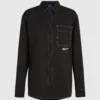 Camicia con cuciture a contrasto
