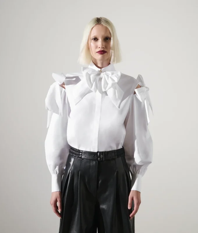 CAMICIA CON DETTAGLIO FIOCCHETTO KARL STUDIO CAMICIA CON DETTAGLIO FIOCCHETTO KARL STUDIO