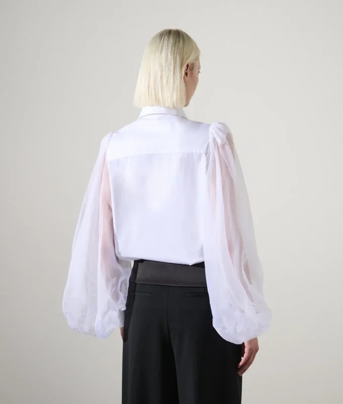 CAMICIA CON MANICHE IN SETA KARL STUDIO