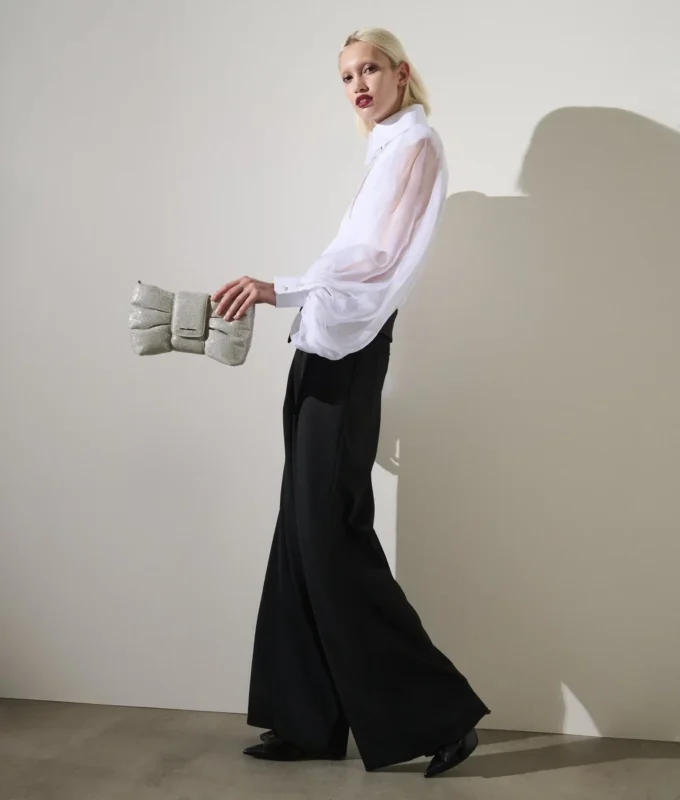 CAMICIA CON MANICHE IN SETA KARL STUDIO