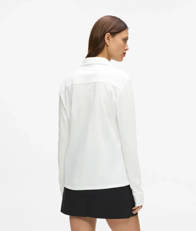 Camicia con nastro con logo Camicia con nastro con logo