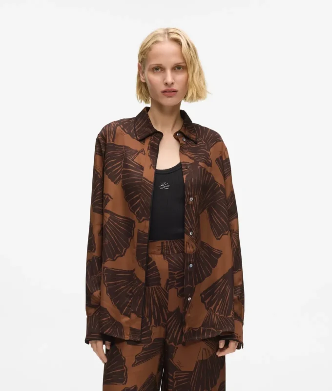 Camicia con stampa a ventaglio Camicia con stampa a ventaglio