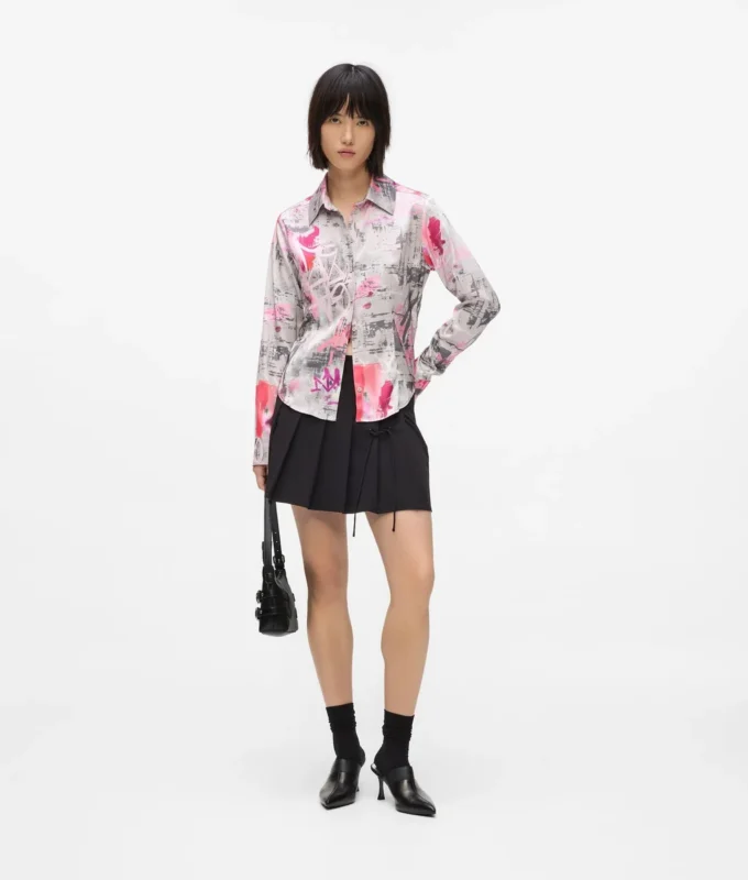 Camicia con stampa all-over