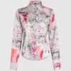 Camicia con stampa all-over