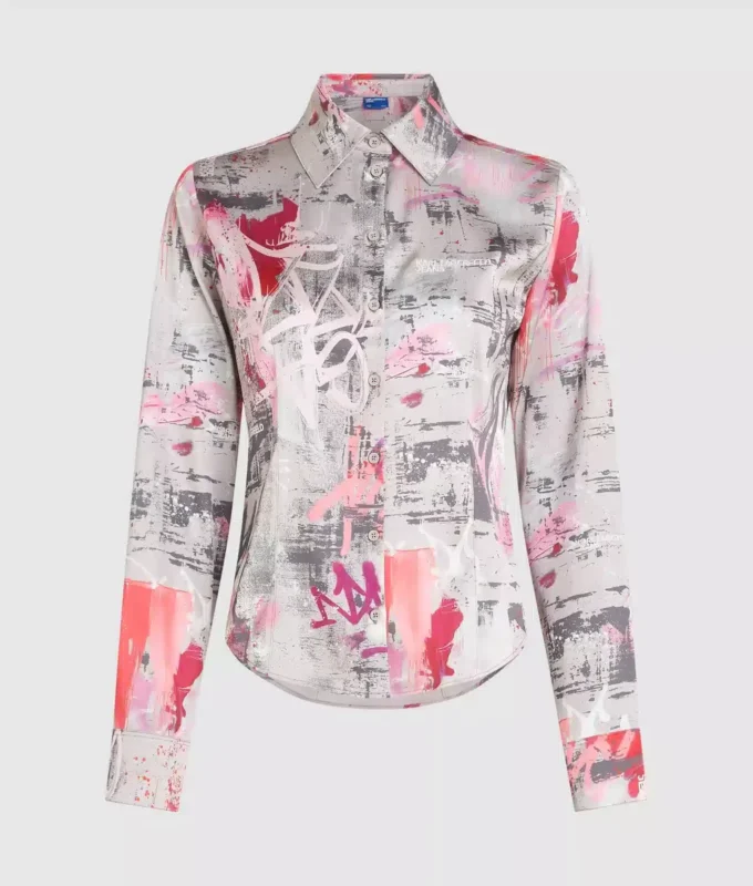 Camicia con stampa all-over