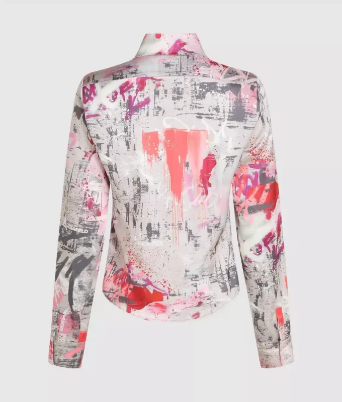 Camicia con stampa all-over