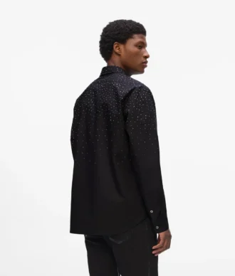 Camicia con strass degradé