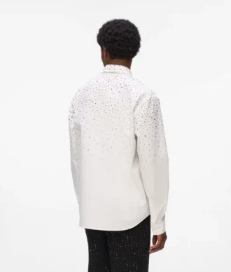 Camicia con strass degradé
