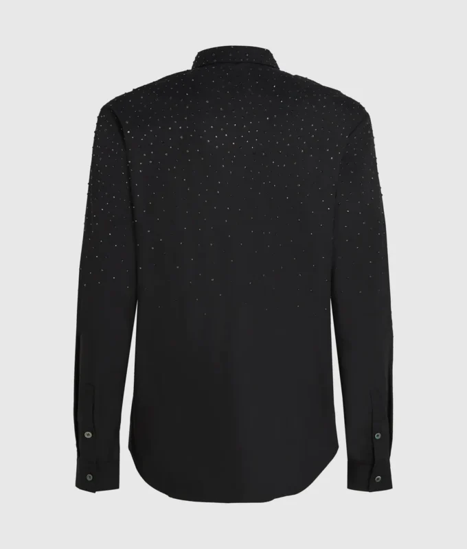 Camicia con strass degradé