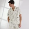 CAMICIA DA BOWLING CON STAMPA ALL-OVER