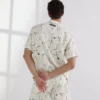 CAMICIA DA BOWLING CON STAMPA ALL-OVER